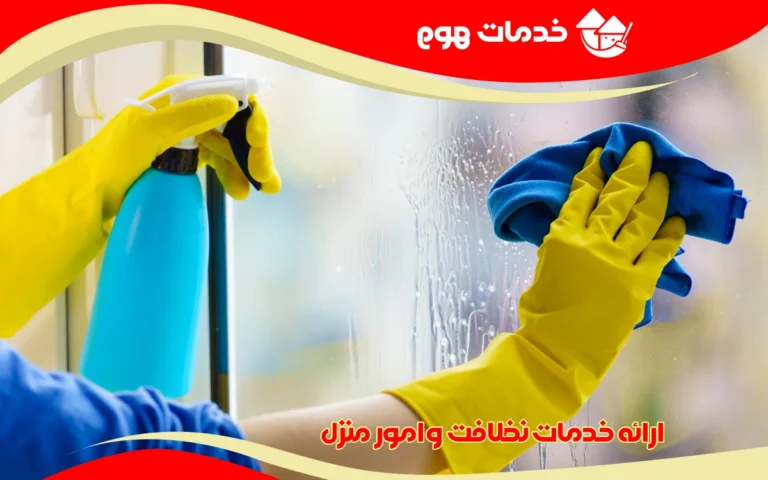 ارائه خدمات نظافت و امور منزل