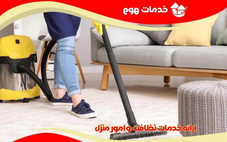 ارائه خدمات نظافت و امور منزل